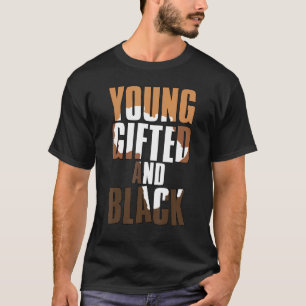 Camiseta Joven negra y reina de melanina niñas niños