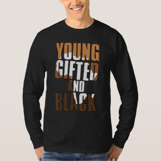 Camiseta Joven negra y reina de melanina niñas niños