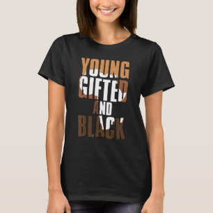 Camiseta Joven negra y reina de melanina niñas niños