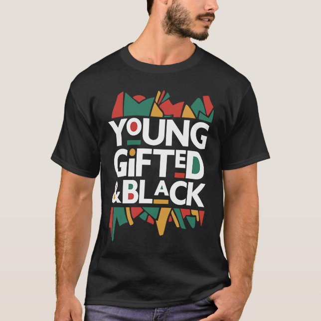 Camiseta Joven Negro4 Magia de Chica Negra y Historia Negra (Anverso)