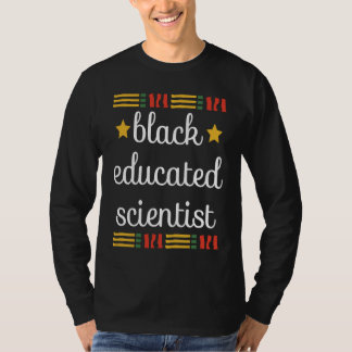 Camiseta Joven negro y educado científico africano negro H