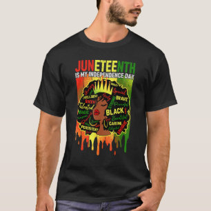 Camiseta Joven negro y libre Ish desde la libertad negra de