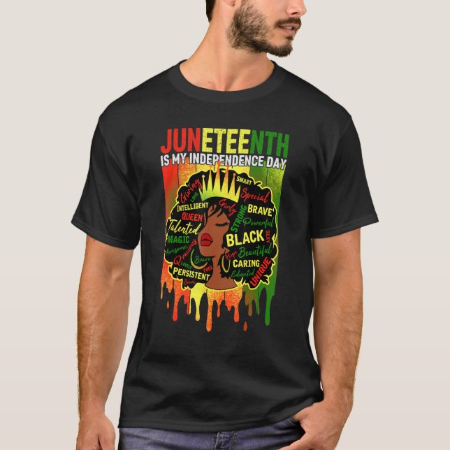 Camiseta Joven negro y libre Ish desde la libertad negra de (Anverso)