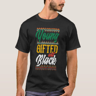 Camiseta Joven orgulloso y negro Orgullosa herencia afroame