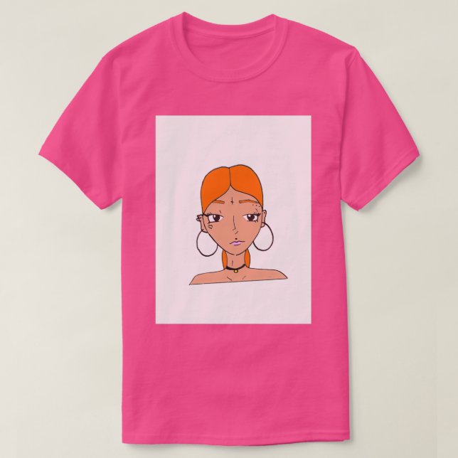 Camiseta Joven pelirroja (Diseño del anverso)