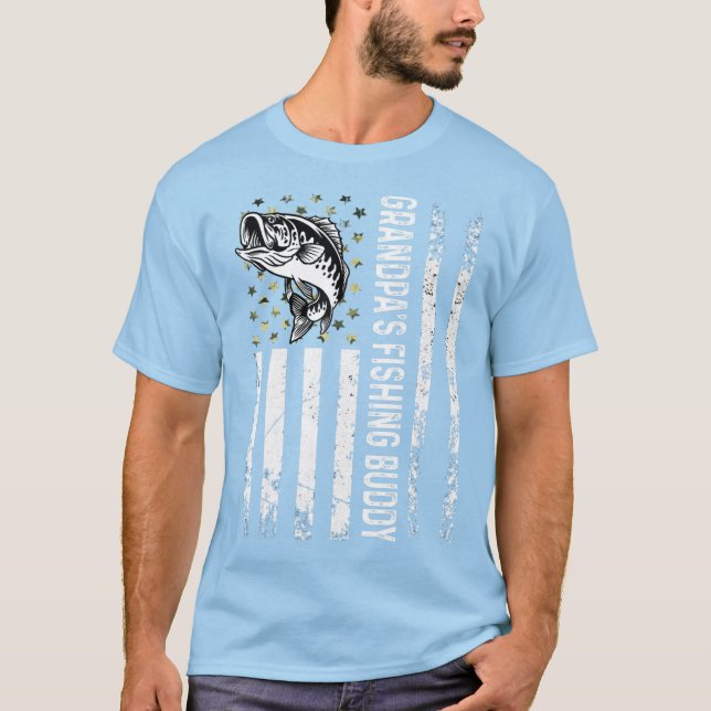 Camiseta Joven pescador de Cute Abuelo (Anverso)