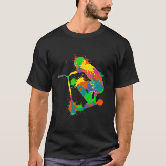 Camiseta Joven piloto de scooter de stunt