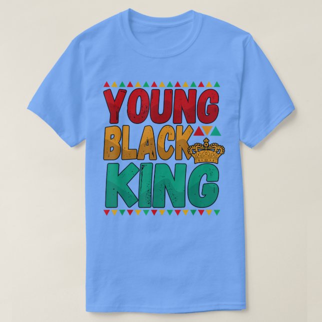 Camiseta Joven Rey Negro África Diecinueve Black Hist (Diseño del anverso)