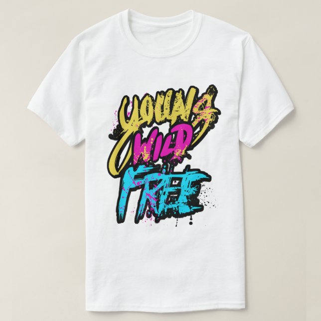 Camiseta Joven Salvaje Libre (Diseño del anverso)