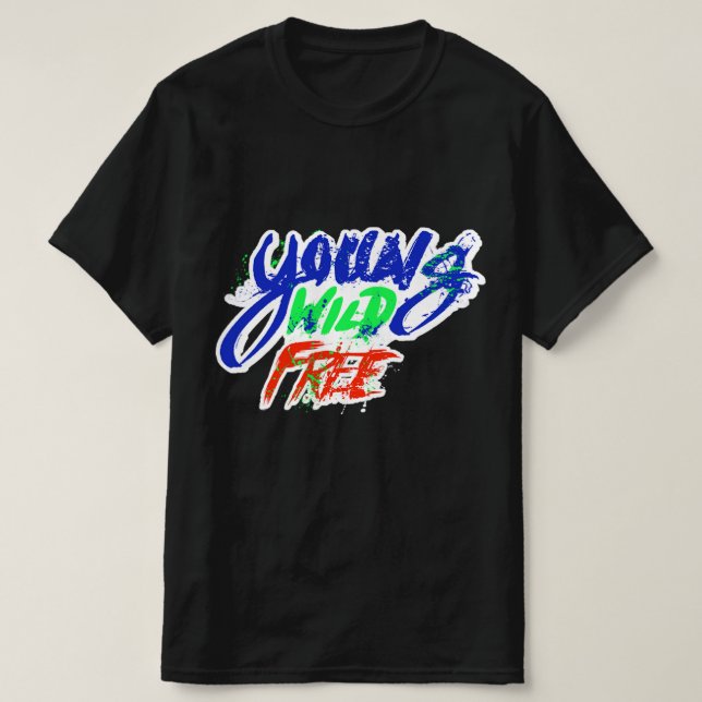 Camiseta Joven Salvaje Libre (Diseño del anverso)