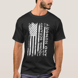 Camiseta Joven Scrappy Hungry 4 De Julio América Patriótica