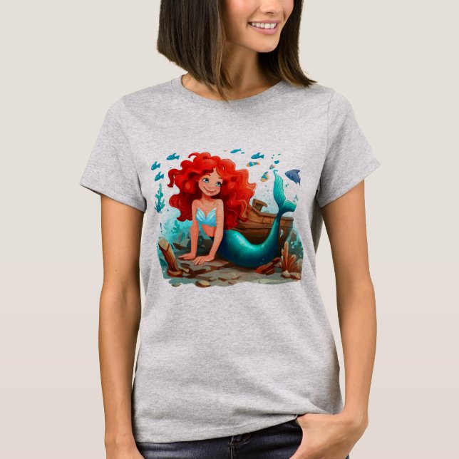 Camiseta Joven sirena (Anverso)