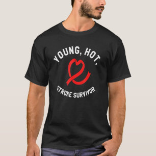Camiseta Joven sobreviviente de golpes calientes Conciencia