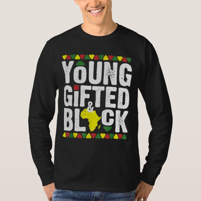 Camiseta Joven talentosa historia del Orgullo Africano de D (Anverso)