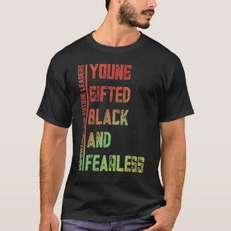 Camiseta Joven, talentoso, negro, intrépido un tributo a Am