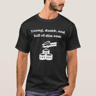 Camiseta Joven tonta y llena de comida china de sumo húmedo
