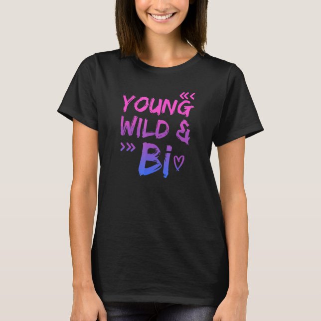 Camiseta Joven Wilde Bi - Esté Orgulloso Y Solo Tú Mismo -  (Anverso)