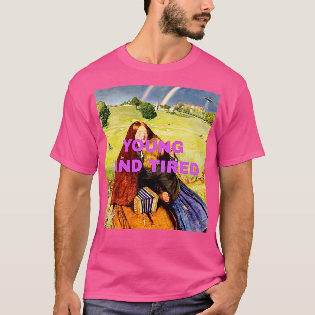 Camiseta Joven y Cansado (Anverso)