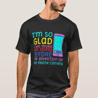 Camiseta Joven Y Estúpido Antes De La Invención Del Teléfon