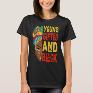 Camiseta Joven y negro Afro Mes de la Historia Negra Melani