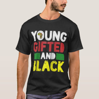 Camiseta Joven y Orgulloso Negro Africano Mes de la Histori