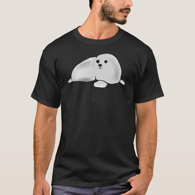 Camiseta Jóvenes adolescentes cortan la foca de arpa ártica (Anverso)