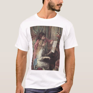 Camiseta Jóvenes Chicas en el piano por Pierre Renoir