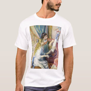 Camiseta Jóvenes Chicas en el piano por Pierre Renoir