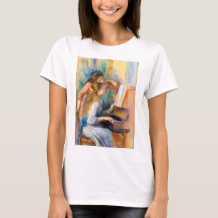 Camiseta Jóvenes Chicas en el piano, Renoir