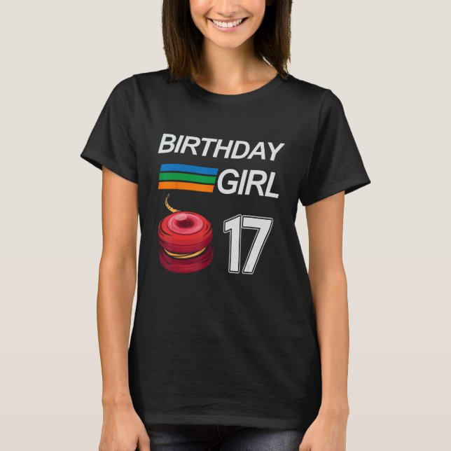Camiseta JÓVENES Cumpleaños De 17 Años Para Niños Chicas JÓ (Anverso)