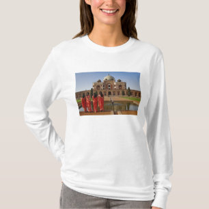 Camiseta Jóvenes damas indias y Tumba de Humayun, Delhi,