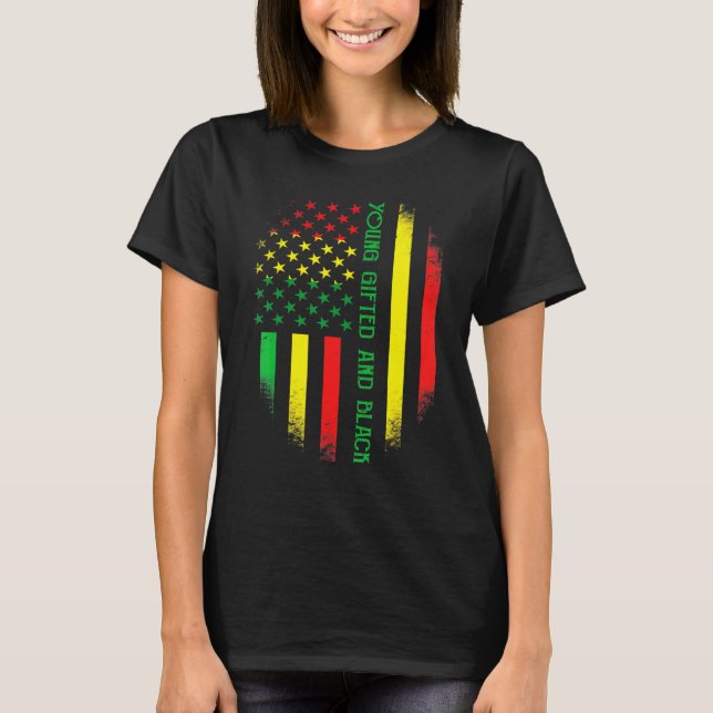 Camiseta Jóvenes De Edad Y Orgullo Norteamericano De Histor (Anverso)
