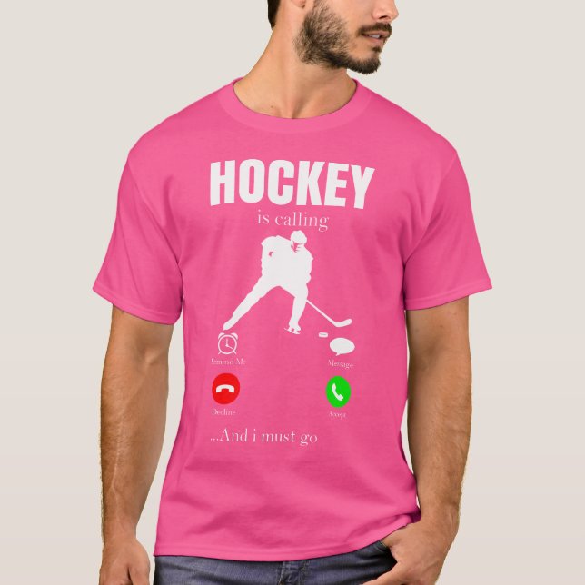 Camiseta Jóvenes de hockey sobre hielo me empujan hockeypla (Anverso)