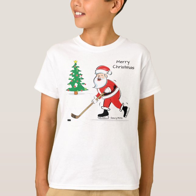 Camiseta Jóvenes de hockey sobre Navidades (Anverso)