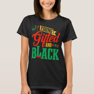 Camiseta Jóvenes de la educación y negros africanos de la h