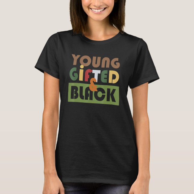 Camiseta Jóvenes de la historia negra afroamericana (Anverso)