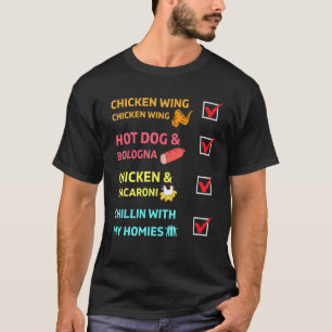 Camiseta Jóvenes De Pollo De Pollo De Pollo De Perro Calien