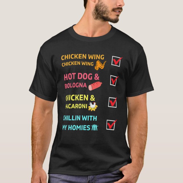 Camiseta Jóvenes De Pollo De Pollo De Pollo De Perro Calien (Anverso)