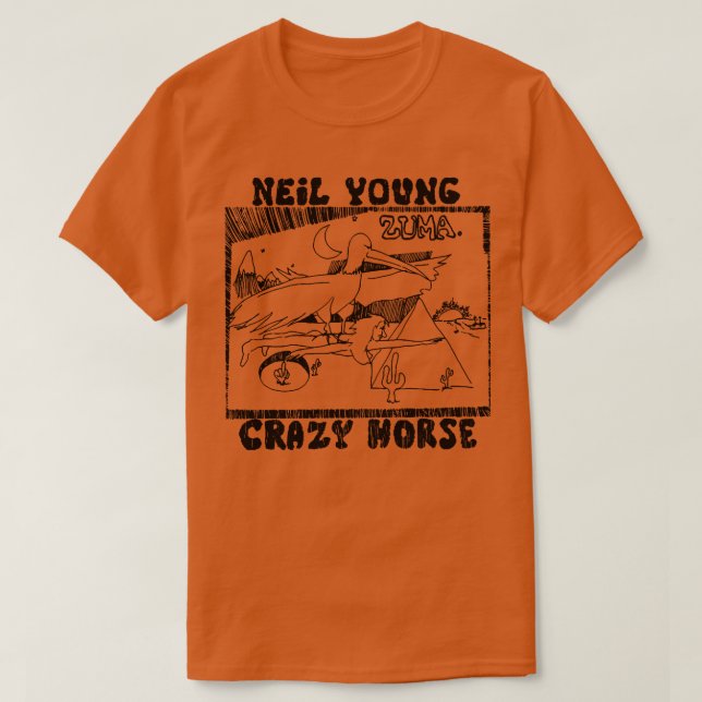 Camiseta Jóvenes del caballo de arte Zuma de los 70 (Diseño del anverso)