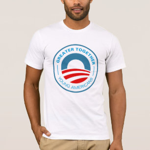 Camiseta Jóvenes estadounidenses por Obama 2012
