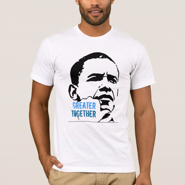 Camiseta Jóvenes estadounidenses por Obama 2012 (Anverso)