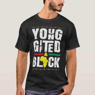 Camiseta Jóvenes Gifados E Historia Negra Africano Estadoun