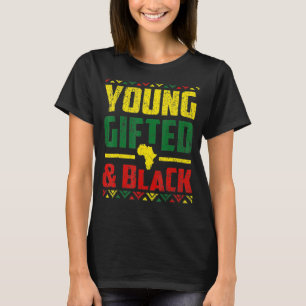 Camiseta Jóvenes Gifados E Historia Negra Africano Estadoun