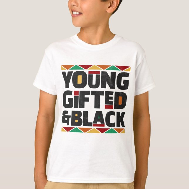 Camiseta Jóvenes Gifados Y Mes De Historia Negra Estadounid (Anverso)