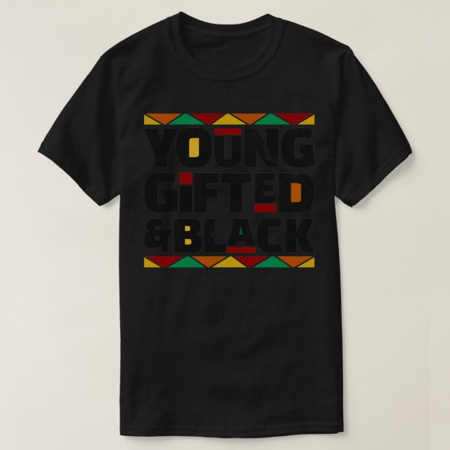 Camiseta Jóvenes Gifados Y Mes De Historia Negra Estadounid (Diseño del anverso)