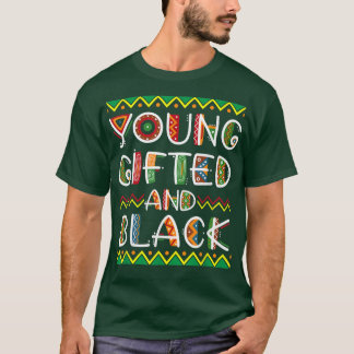 Camiseta Jóvenes Gifados Y Orgullo Negro Africano Historia 