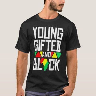 Camiseta Jóvenes Gifados Y Orgullo Negro Historia Negra Afr