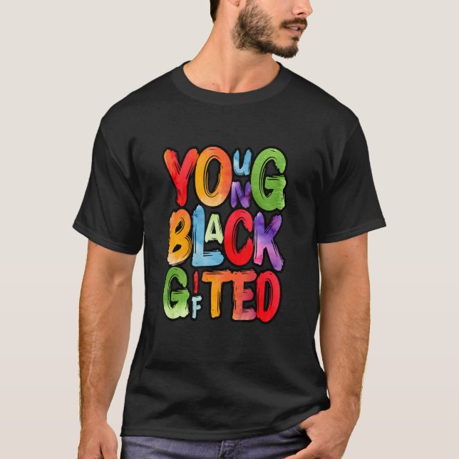 Camiseta Jóvenes hombres de edad y raza negra Mujeres niños (Anverso)