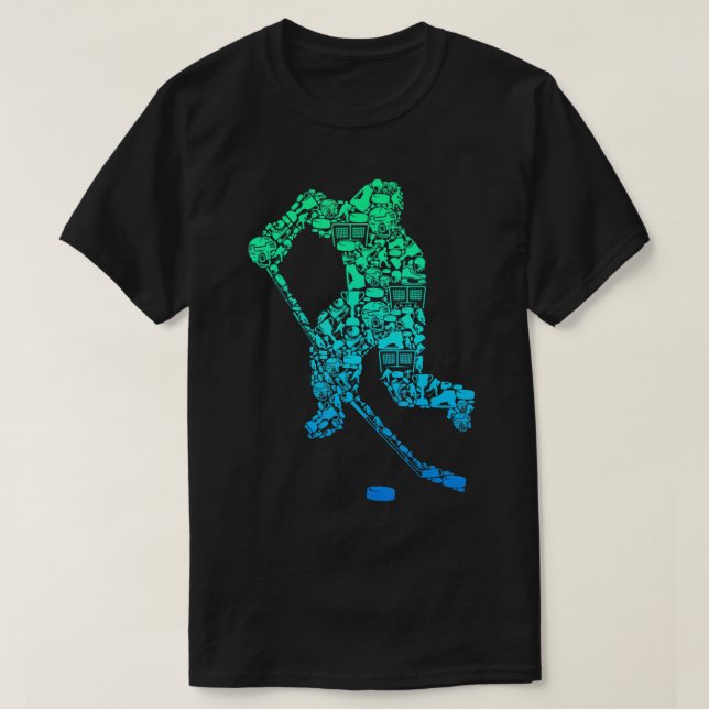 Camiseta Jóvenes jugadores de hockey sobre hielo hombres ni (Diseño del anverso)
