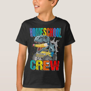 Camiseta Jóvenes monstruos de dinosaurios de equipo de ense